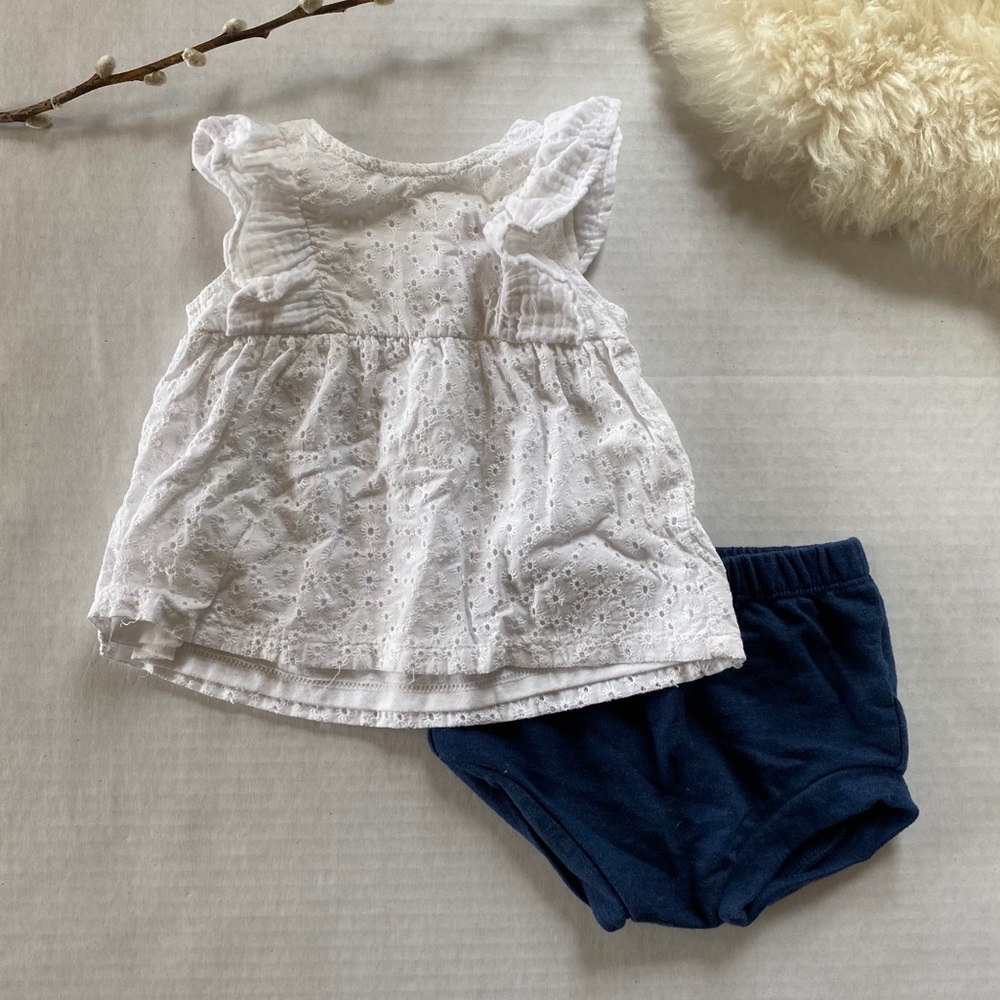 Eyelet Bloomer Set